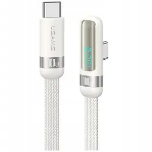 Кабель USB-C — USB-C usams US-SJ653 PD 100W 1,2 м — белый
