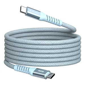 Magnētiska USB-C — USB-C datu/uzlādes vads Neutralle 60W 1,2 m, USB 2.0, zils