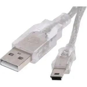 USB-A to miniUSB cable Logo 0.6 m transparent, model 31184