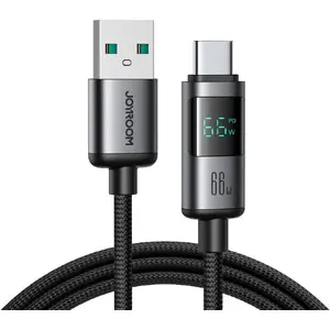 USB-A to USB-C cable Joyroom 1.2 m — data and charging cable, black