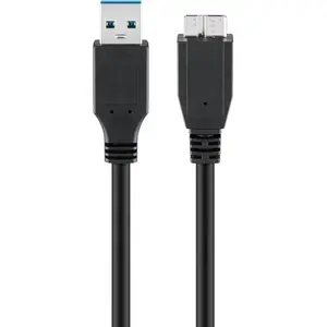 Кабель USB 3.0 SuperSpeed GOOBAY 1.8 м — USB A на Micro‑USB A, USB 3.2 Gen 1, черный