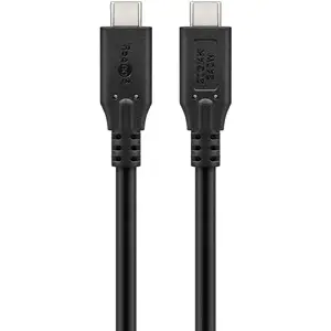 Кабель USB4 Gen 2x2 USB-C — USB-C 1.5 м GOOBAY 74188, черный