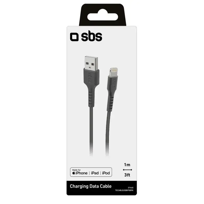 Кабель Lightning — USB A SBS Mobile TECABLEUSBIP589K Photo 2