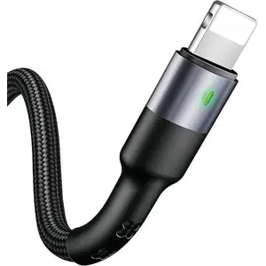 USB-A to Lightning Cable usams 23858 — 1 m, black, charging and data sync