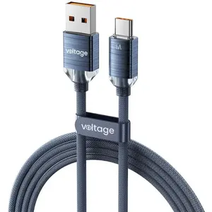 USB-A to USB-C cable voltage VEKC66AC200BE, 2 m, blue
