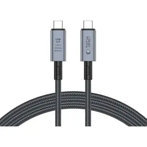 USB-C to USB-C cable Tech-Protect 2 m, black, reversible connectors, data and charging