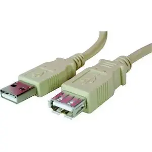 USB cable Logo USB-A to USB-A 5 m white (model 15852)