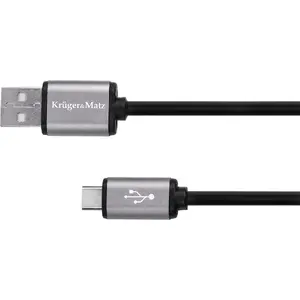 USB-A to USB-C cable Kruger & Matz 1.8 m Black (model 5067)
