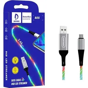 USB-A to microUSB cable Vega 29971, 1 m, silver