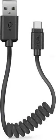 SBS Mobile Type-C spiral data cable 0.5 m Photo 4