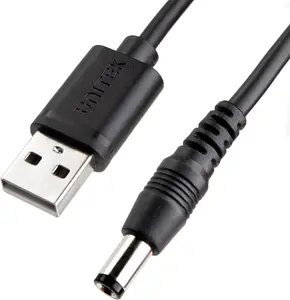 Кабель питания Unitek Y-C4046BK — USB на DC штекер 5.5×2.5 мм, выход 9V