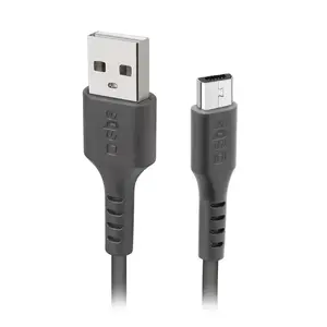 Charging cable SBS Mobile TECABLEMICRO2K — USB A to Micro-USB B, USB 2.0, 2 m, Black