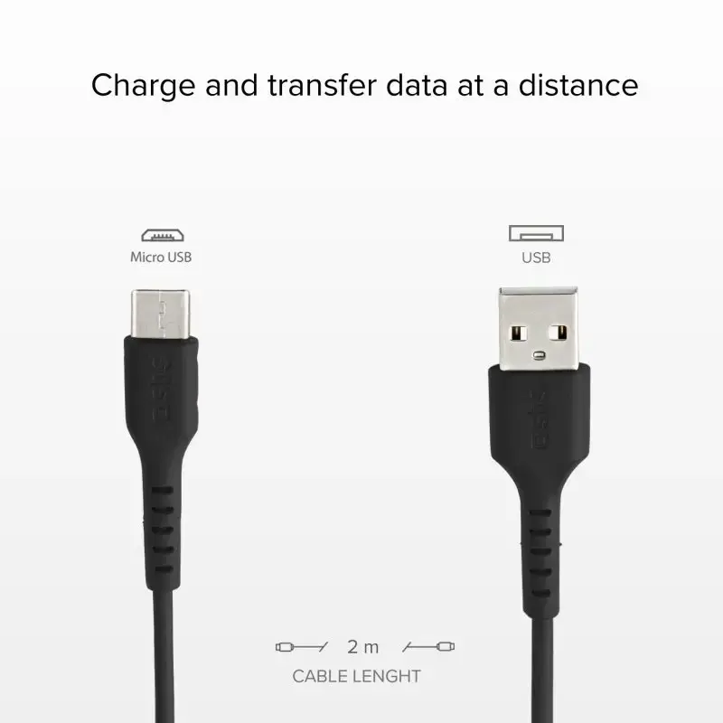 SBS Mobile charging cable TECABLEMICRO2K USB A–Micro-USB Photo 3