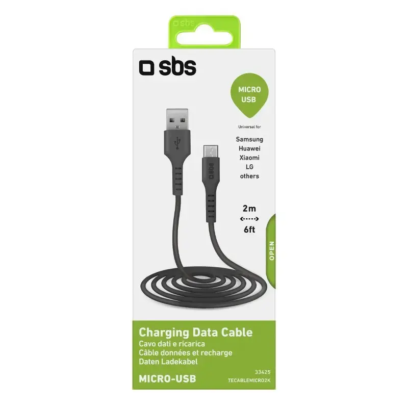 SBS Mobile charging cable TECABLEMICRO2K USB A–Micro-USB Photo 6