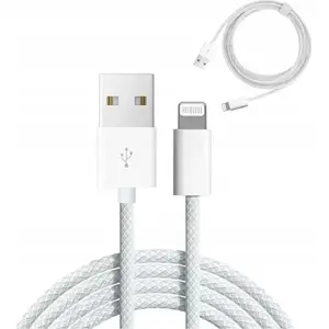 USB-A uz Lightning kabelis zenwire 2 m balts (modelis 1000580)
