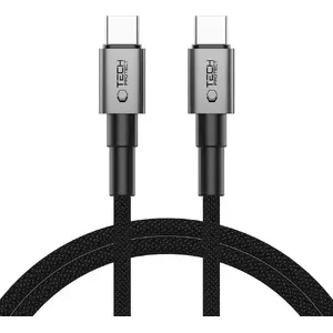 USB-C to USB-C cable Tech-Protect 2 m, gray — high-speed data and charging cable