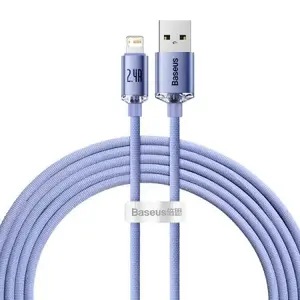USB-A to Lightning cable Nillkin Baseus Crystal Shine 2 m, violet