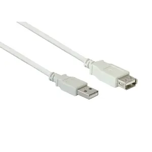 Кабель USB A — USB A 1 м белый — Alcasa USB 2.0 AM/AF