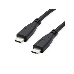 Triton USB C uz USB C kabelis 1 m USB 3.2 Gen 2 (10 Gbit/s) Melns