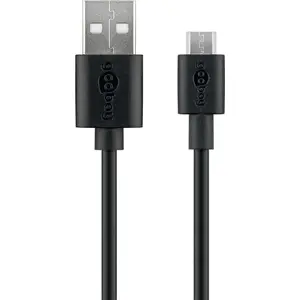 USB A to Micro‑USB B cable 1 m — Gembird Goobay Micro‑USB Charging and Sync Cable
