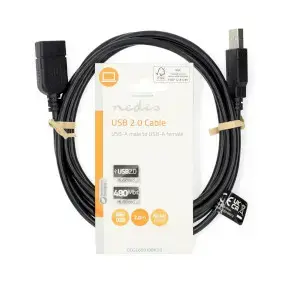 Кабель USB 2.0 Nedis CCGL60000BK30 Photo 3