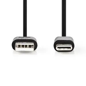 USB cable Nedis CCGB60600BK30 — USB‑C to USB‑A, USB 2.0, 3 m, black