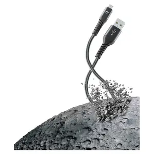 Cellularline Tetra Force Cable 120 cm — USB A to Micro‑USB B, Black