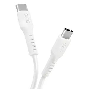 USB-C to USB-C cable SBS Mobile TECABLETCC10W, USB 2.0, 1 m, white