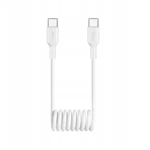 USB-C to USB-C cable PURO 1 m, white, reversible connector, data transfer and charging