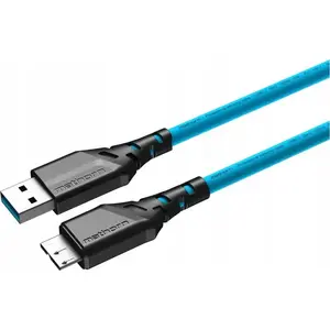 USB-A uz micro-B datu kabelis EDNET MTC-520, 5 m, zils