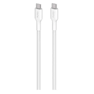 USB C to USB C cable PURO PUCUSBCUSBCFABK4WHI 1.2 m USB 2.0 White