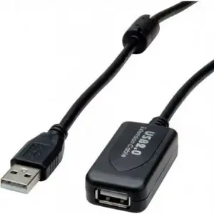 USB-A uz USB-A kabelis Secomp S3114-10 5 m melns datu kabelis