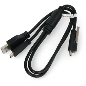USB kabelis Dymo USB-C uz USB-A 0,4 m Melns RVO-25302