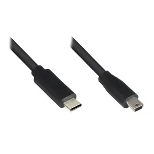 USB 2.0 kabelis Alcasa 3310-CM030 — USB‑C uz 5×Micro‑USB B, 3 m, melns
