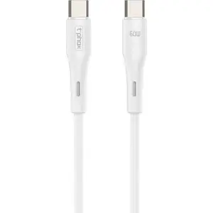 USB-C — USB-C kabelis T-Phox 1 m, balts (TPRZ008327)