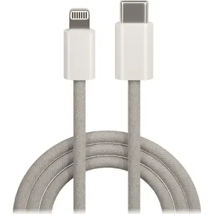 Кабель USB-C — Lightning TelForceOne MaXlife MXUC-06, 1 м, USB 3.2 Gen 2, 20 Вт, серый