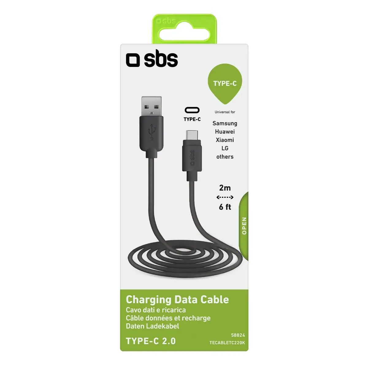 Кабель USB 2.0 SBS Mobile TECABLETC220K Photo 2