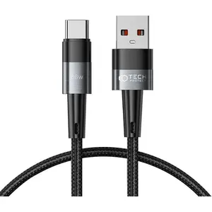USB cable Tech-Protect USB-A to USB-C 0.25 m gray (THP2006)