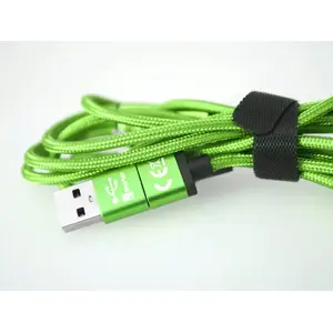 No name Smrter Hydra ULTRA USB 2.0 cable 1.2 m — USB-A/USB-C to USB-C/Micro‑USB/Lightning, green