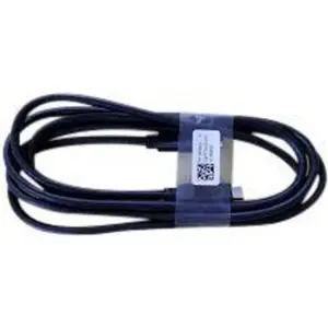USB-C to USB-C cable Dell 1.8 m — black, data and power transfer