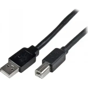 USB-A to USB-B data cable StarTech JAB-1888130, black, USB 2.0/1.1 compatible