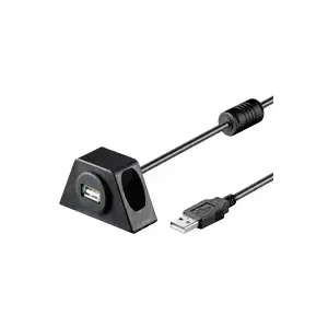 USB A to USB A cable GOOBAY 93351 (USB2.0, 2 m, black, male–female)