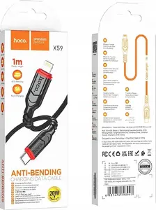 Кабель USB HOCO USB-C — Lightning 1 м черный HOCOACC200
