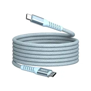Magnētiska USB-C uz USB-C uzlādes un sinhronizācijas vads Neutralle 100W 1,2 m zilā (USB 2.0)