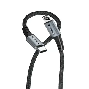 USB‑C uz Lightning kabelis Neutralle — 1.2 m, USB 2.0, melns, Ø 3.8 mm