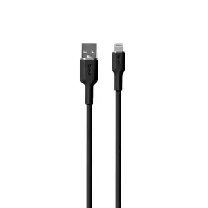 Lightning to USB-A cable PURO PUCAPLTICONBLK — 1.5 m, USB 3.2 Gen 1, Black