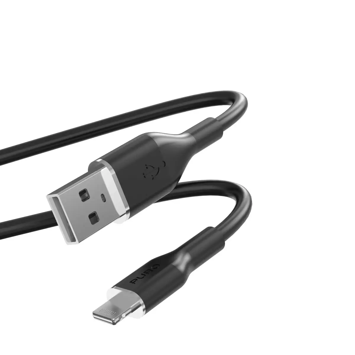 PURO PUCAPLTICONBLK Lightning uz USB-A 1.5 m Photo 2