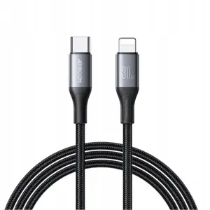USB-C to Lightning Cable Joyroom 1 m — USB data cable, black