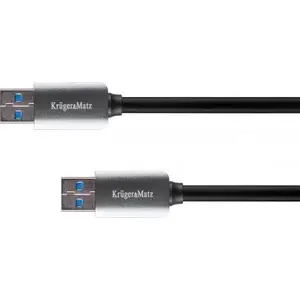 USB-A to USB-A Cable kruger & matz KM0337, 1 m, black