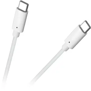 USB-C uz USB-C kabelis Cabletech KPO4025-1, melns, USB-C savienotāji